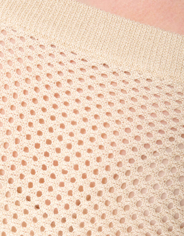 Glitzer Ajour Pullover Sand SHOEBY WOMEN