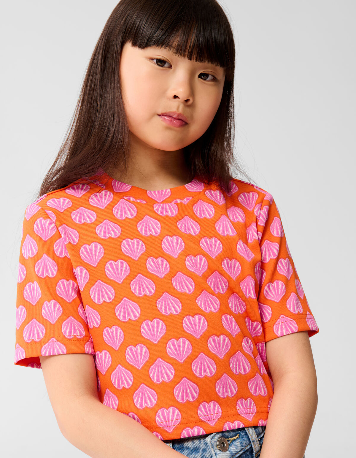 Muscheln Crop Top Orange SHOEBY GIRLS