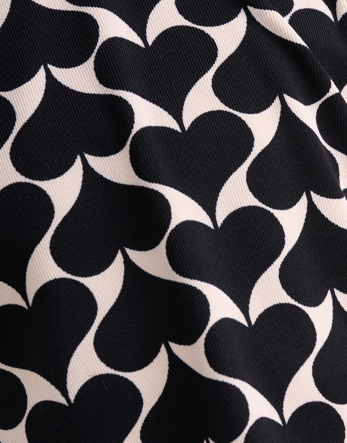 Printed Heart Top Zwart SHOEBY GIRLS