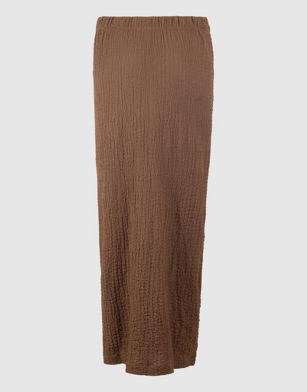 Crinkle Maxi Rock Braun SHOEBY WOMEN