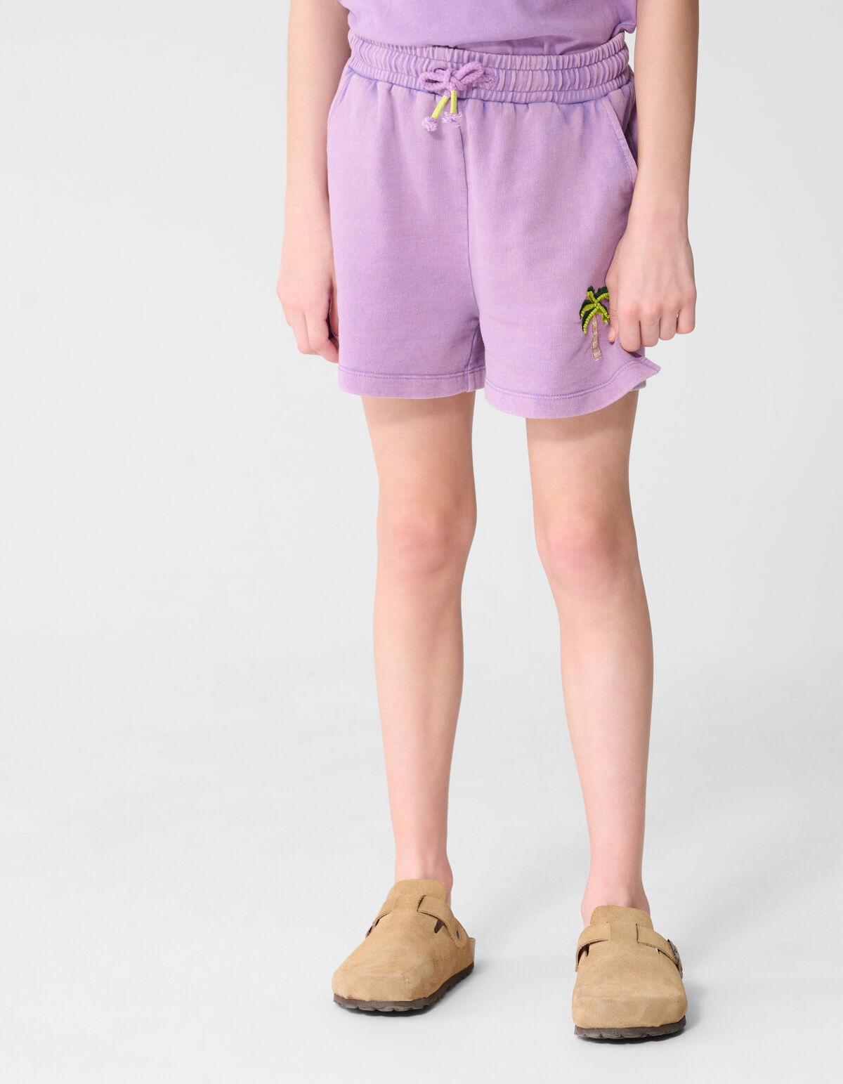 Palm Washed Shorts Lila SHOEBY GIRLS