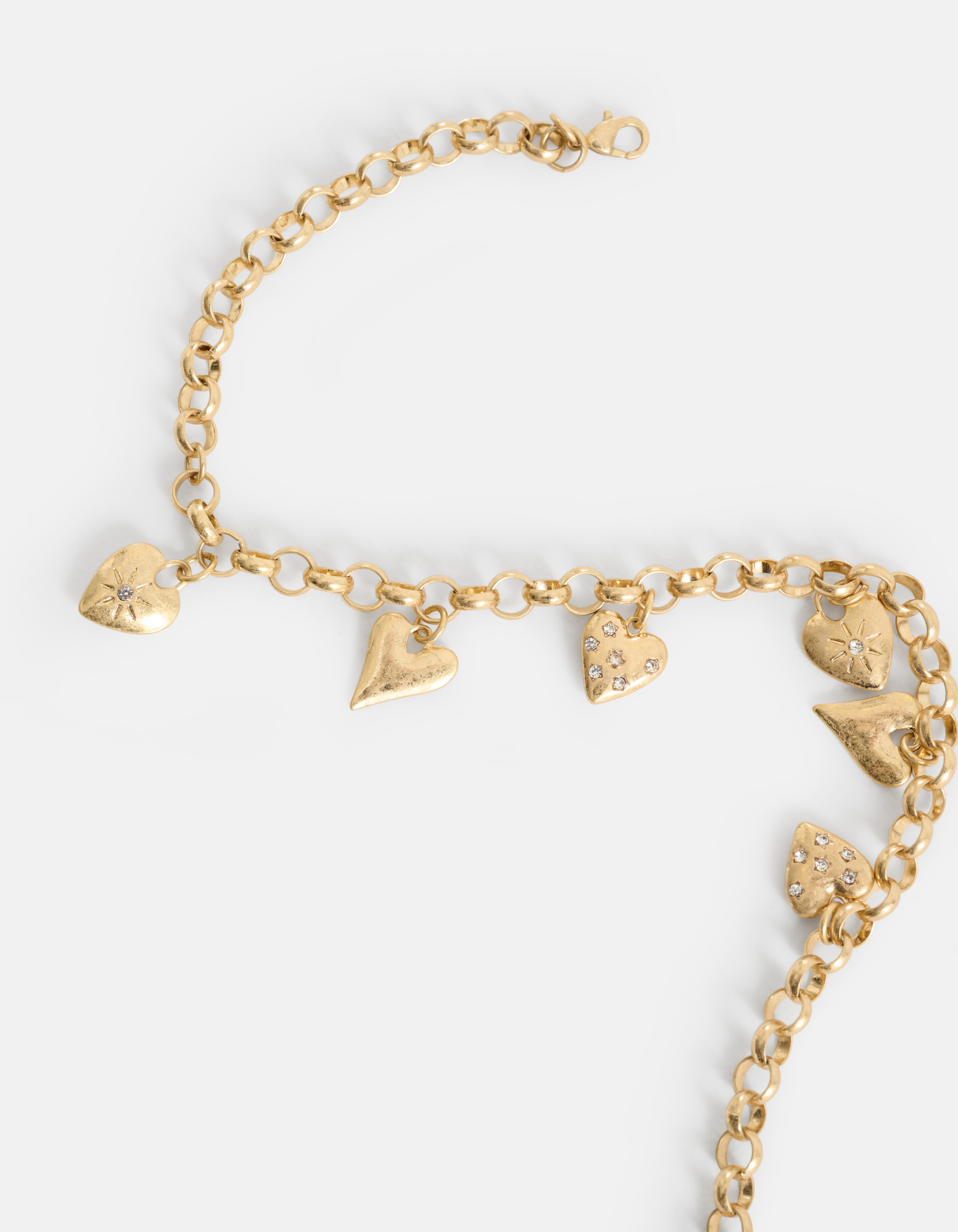 Multi Herz Halskette Gold SHOEBY ACCESSOIRES