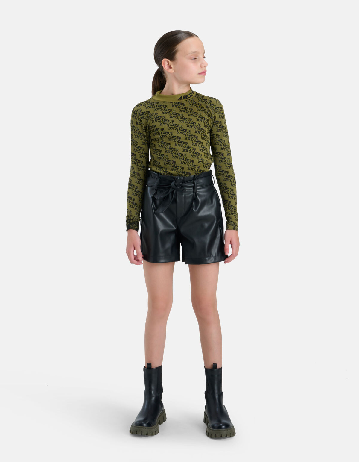 T-Shirt mit Druck Dunkelgrün SHOEBY GIRLS