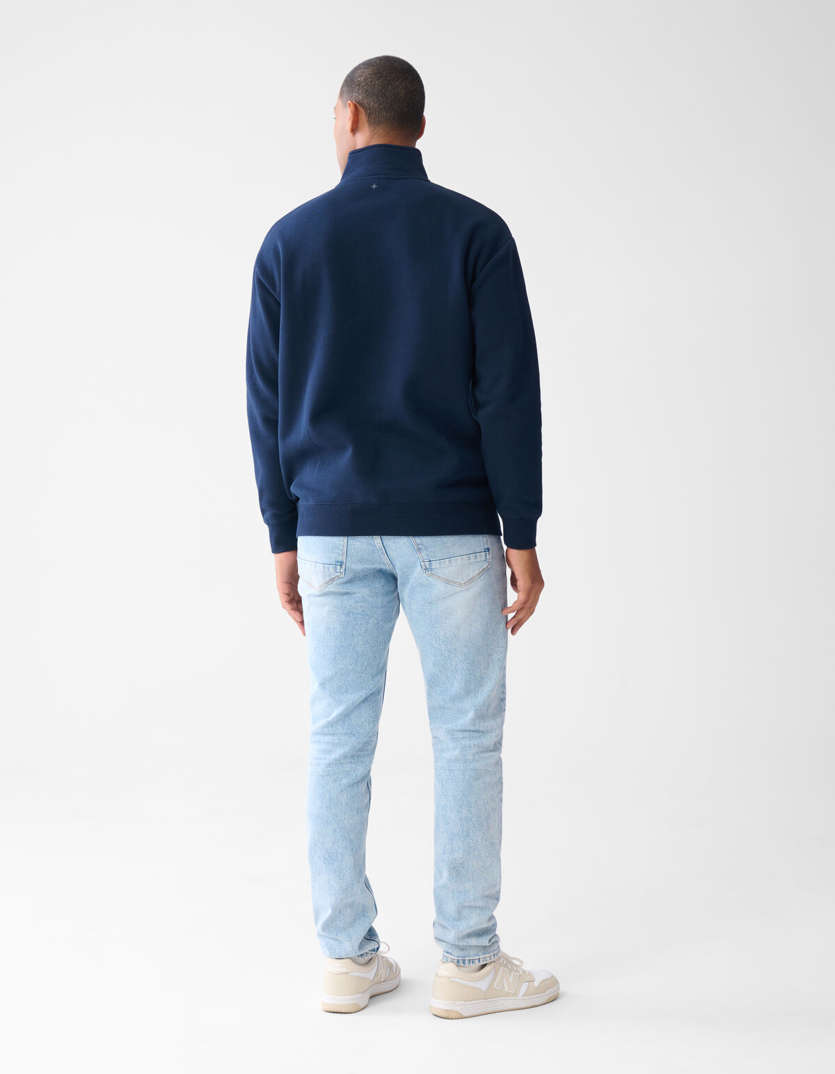 Pullover mit Reißverschluss Navy SHOEBY MEN