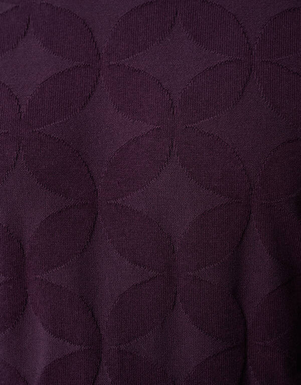 Glitzernder Strickpullover, Dunkelrot SHOEBY MEN