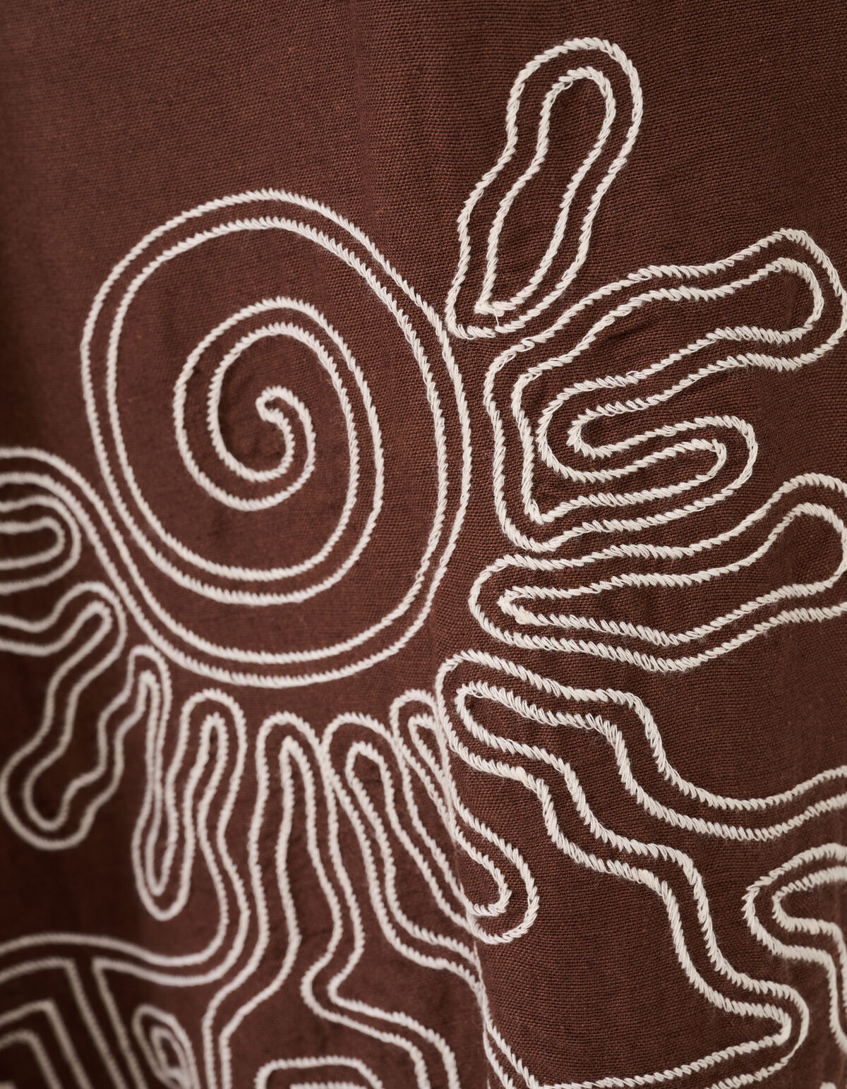 Bestickter Maxi-Rock Braun SHOEBY WOMEN