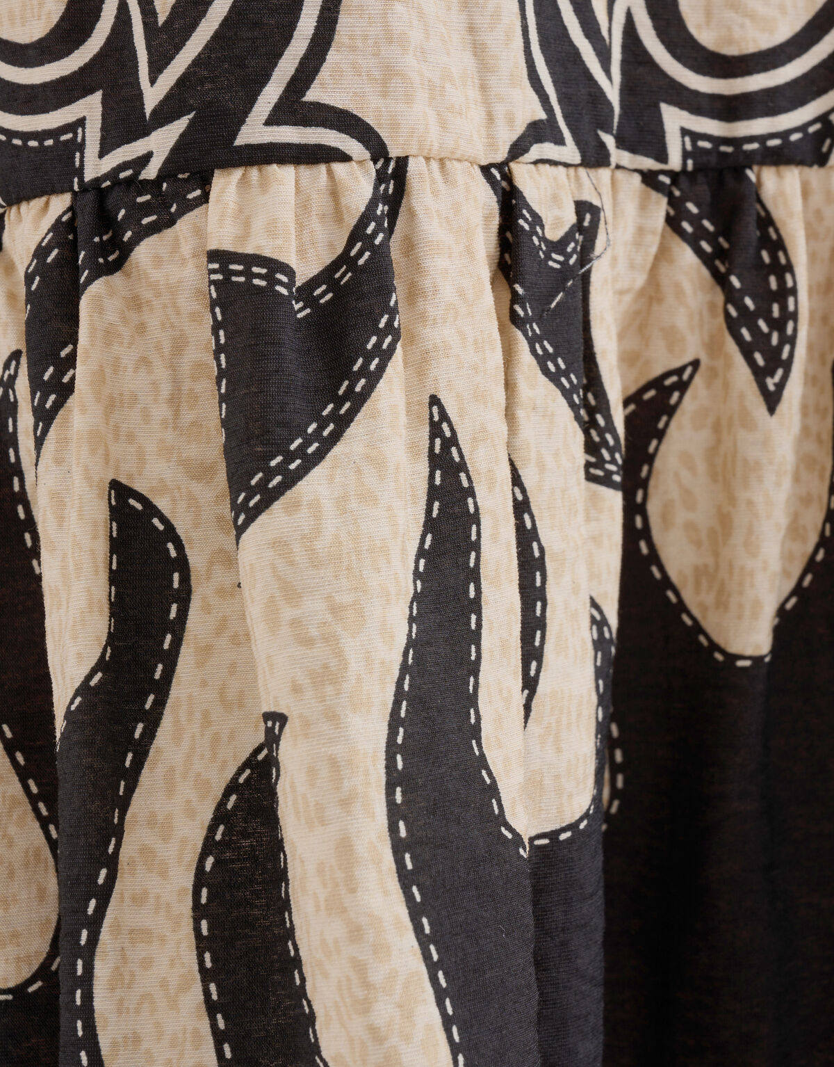 Artwork Trägerkleid Schwarz/Beige SHOEBY WOMEN