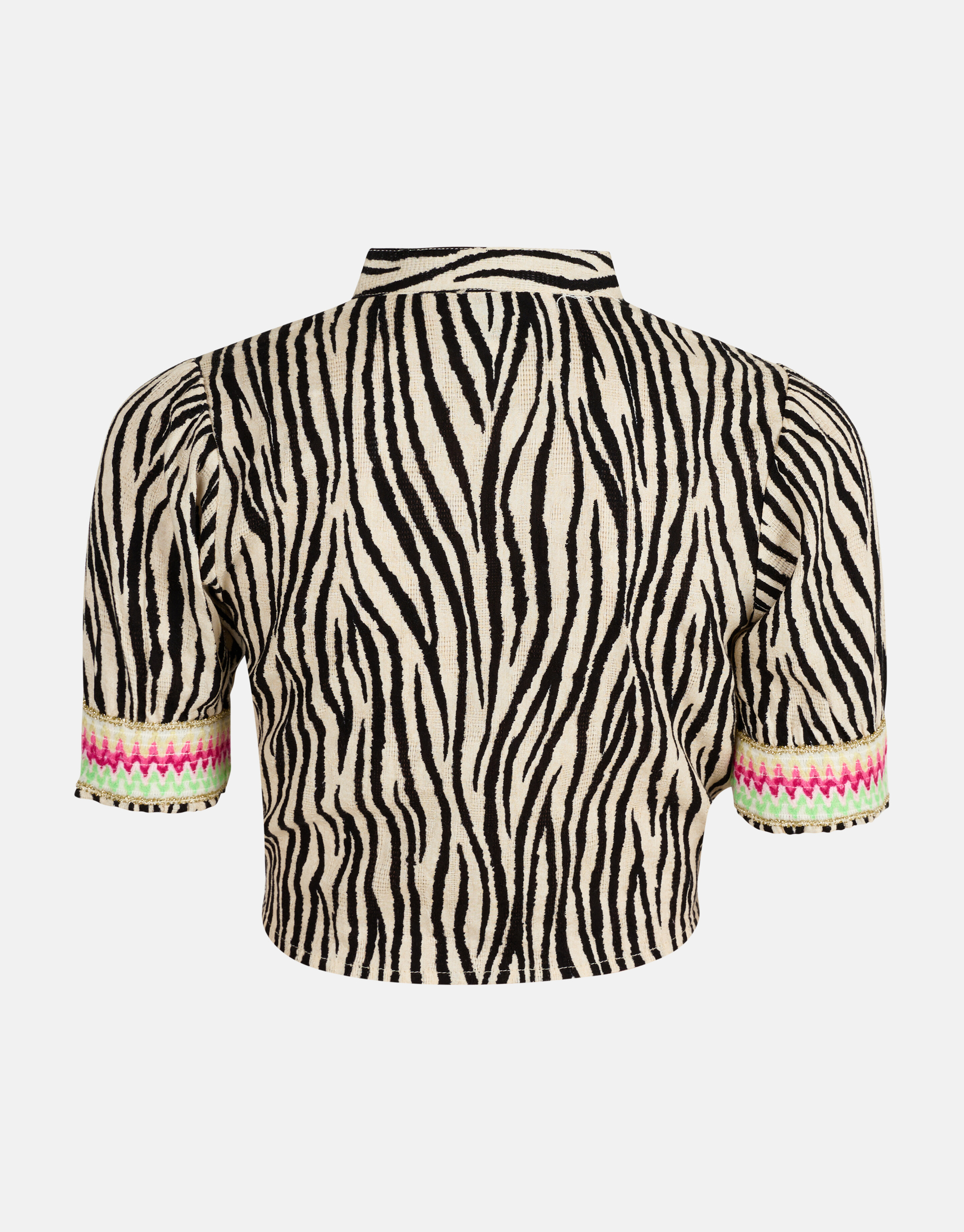 Bluse mit Zebramuster Schwarz/ Off-white SHOEBY GIRLS