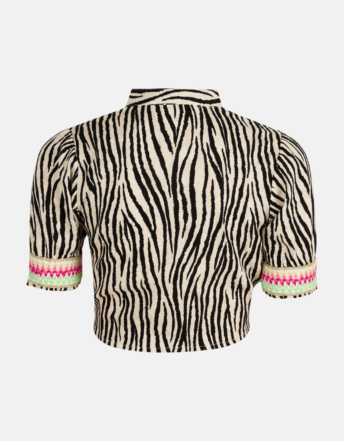 Bluse mit Zebramuster Schwarz/ Off-white SHOEBY GIRLS