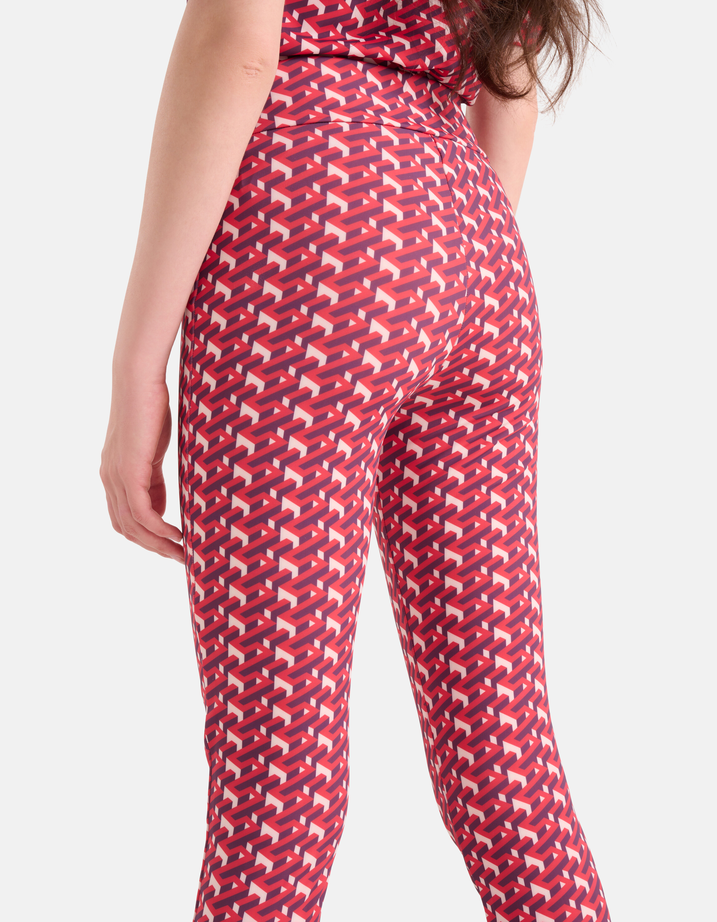 Grafische Reise-Leggings Rot SHOEBY WOMEN
