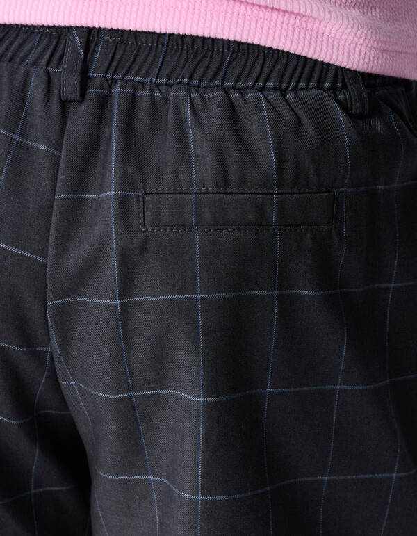 Karierte Plissee-Shorts dunkelgrau SHOEBY GIRLS