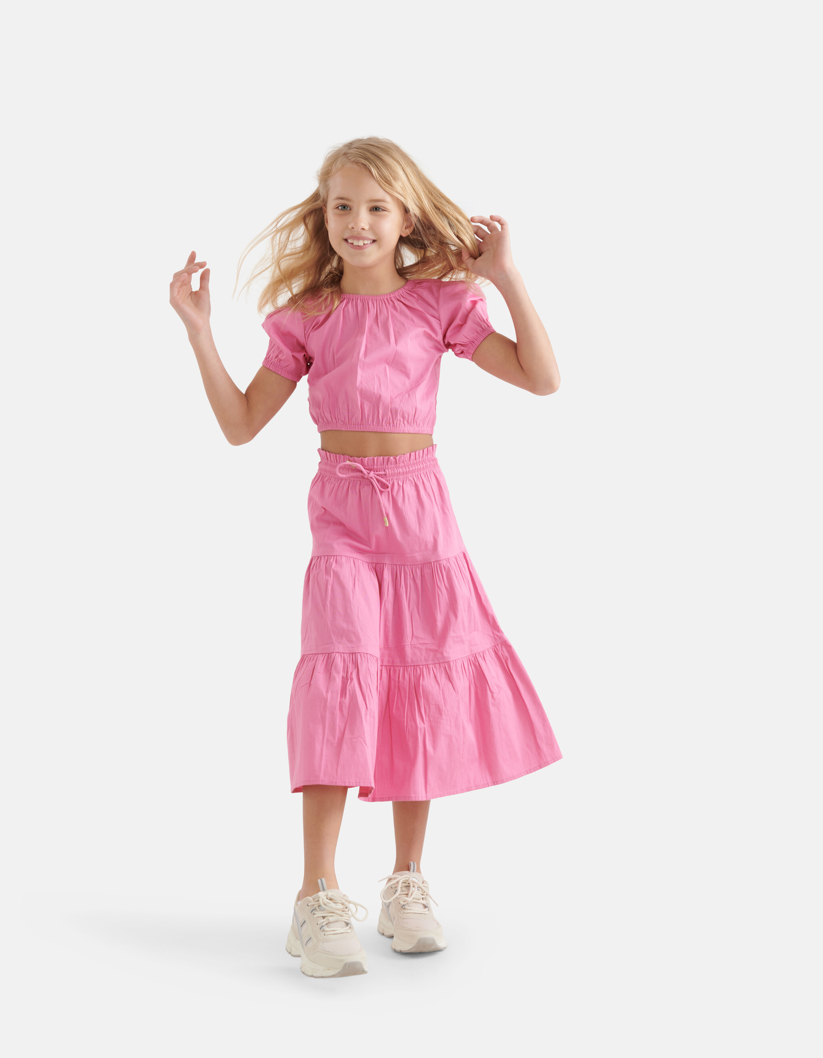 Popeline-Kropfoberteil Rosa SHOEBY GIRLS