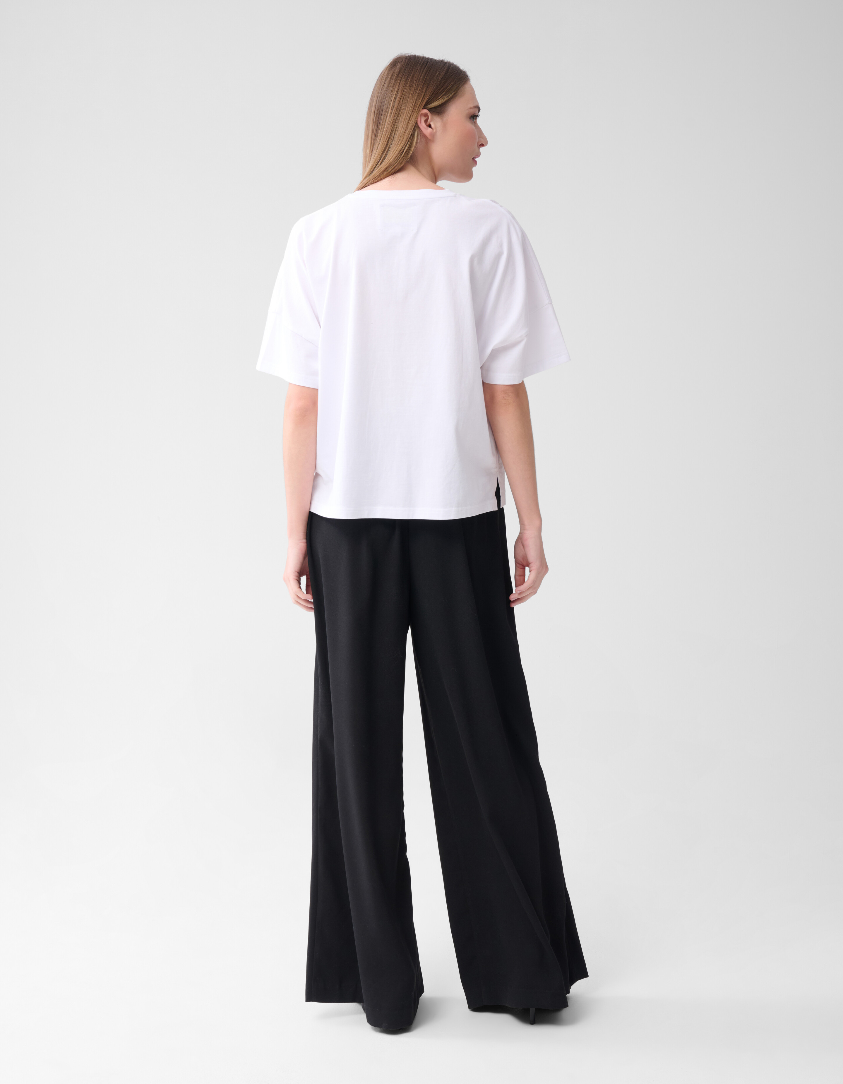 T-Shirt in Übergröße Weiß By Lonneke SHOEBY WOMEN