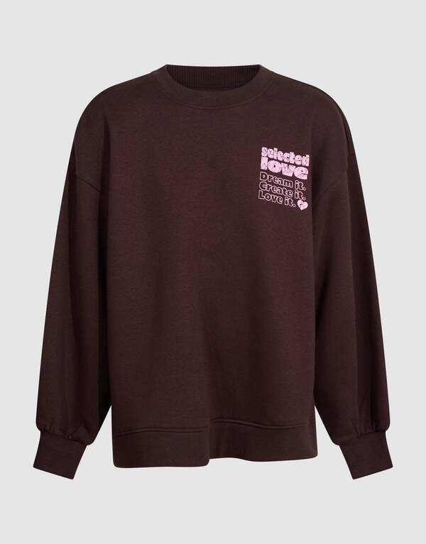 Baseball Artwork Sweatshirt Braun SHOEBY GIRLS