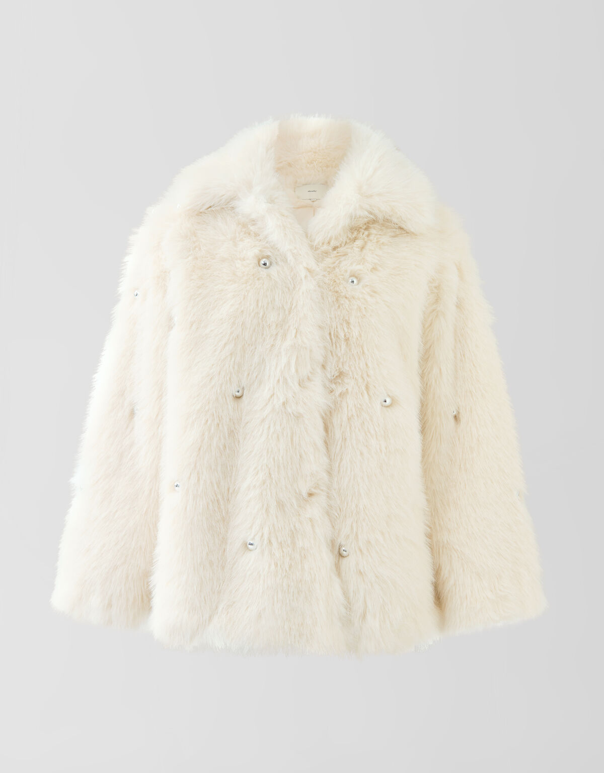 Verschönerte Kunstpelzjacke Off White SHOEBY WOMEN