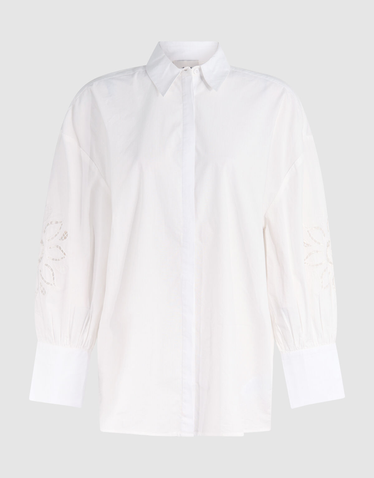 Stickerei-Bluse Wei&szlig; SHOEBY WOMEN