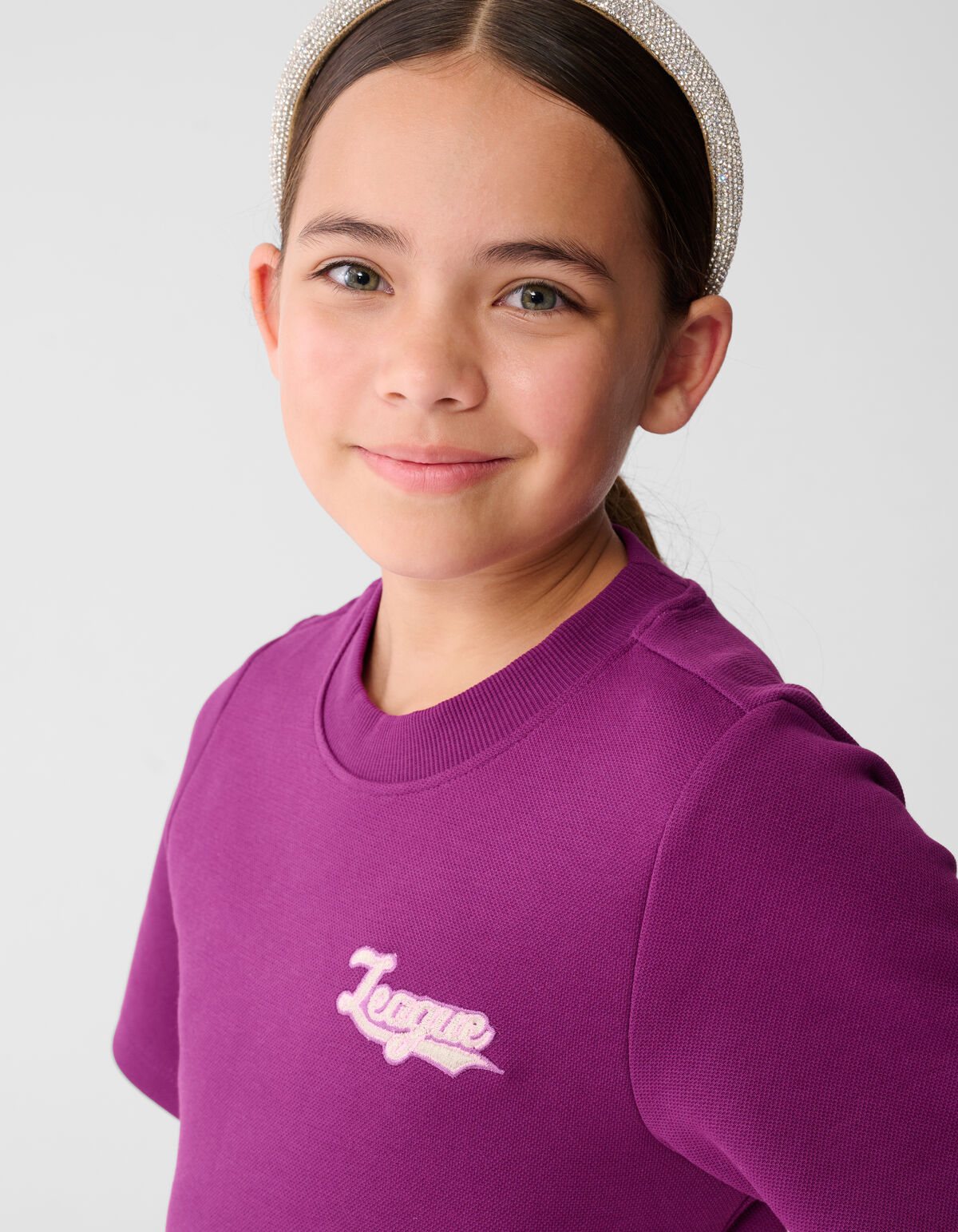 R&uuml;schen Mini Kleid Lila SHOEBY GIRLS