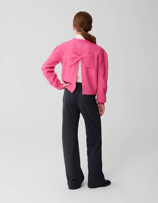 Pullover mit offener Rückseite und Schleife Rosa SHOEBY GIRLS