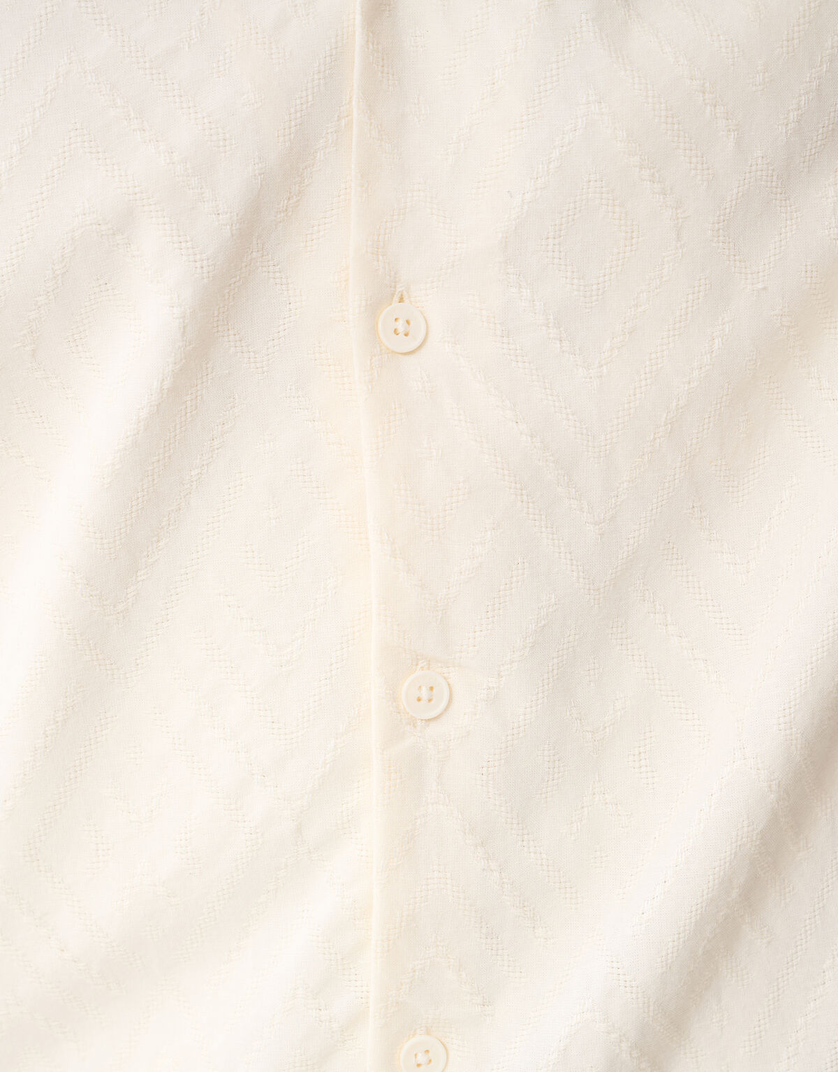 Jacquard-Hemd Off White SHOEBY MEN