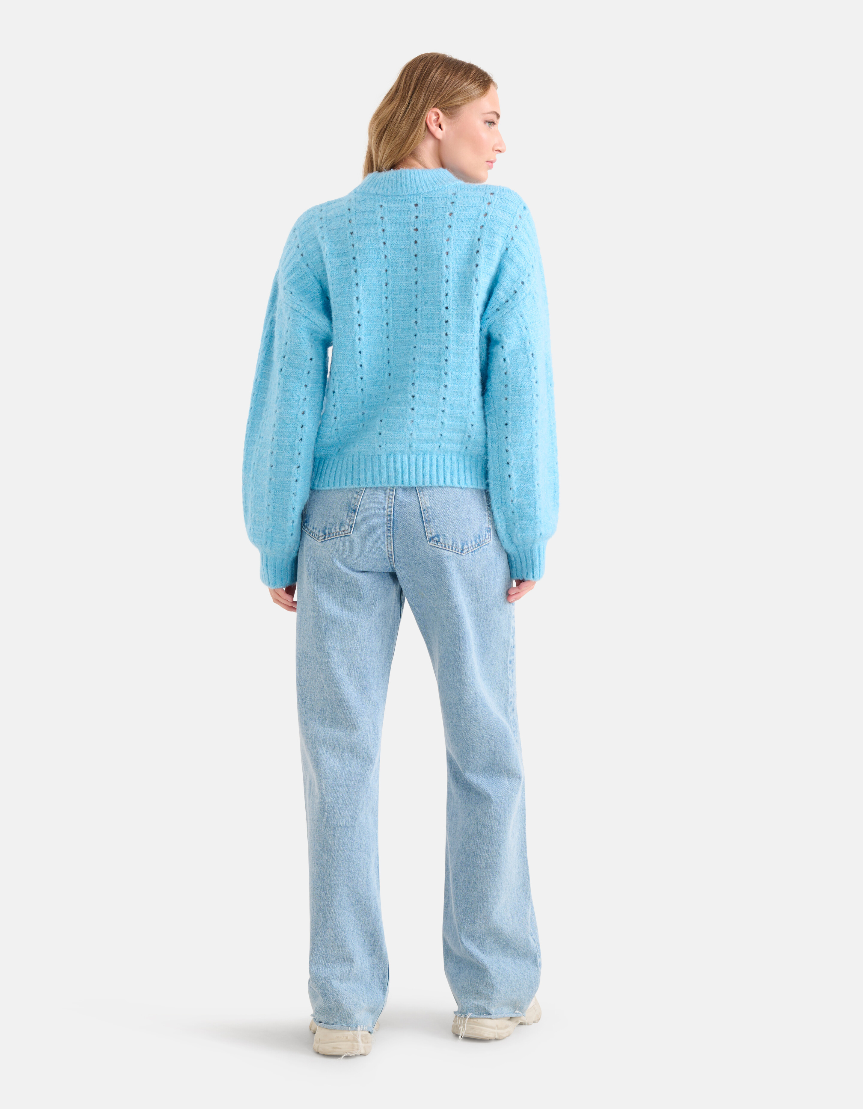 Kabelpullover hellblau SHOEBY WOMEN