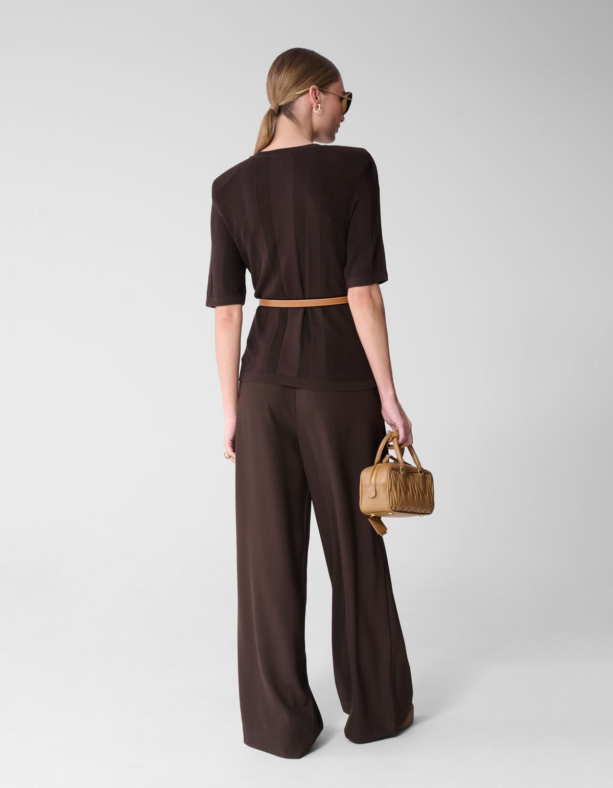 Gestricktes Rippentop Dunkelbraun von Mieke SHOEBY WOMEN