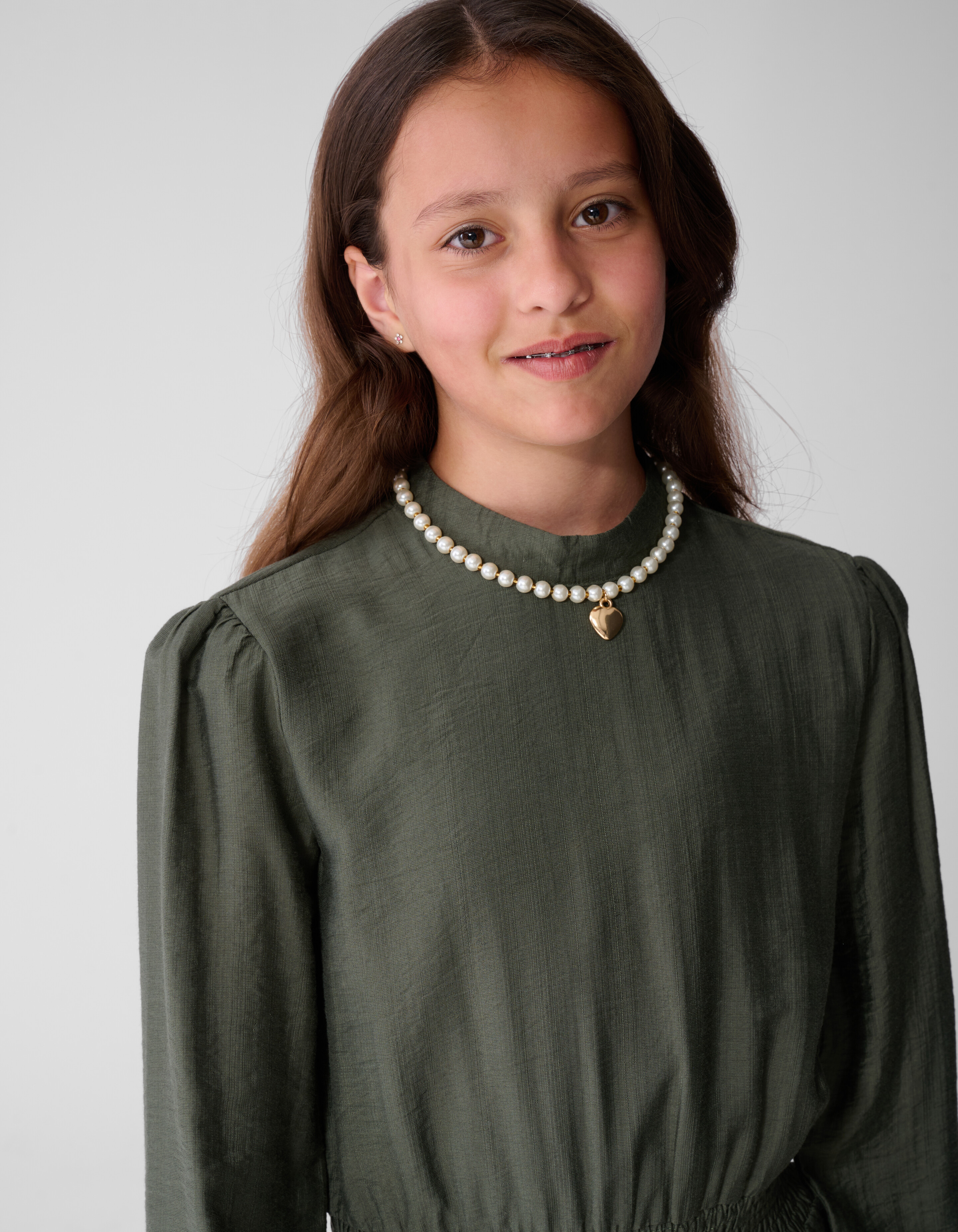 Stud Kleid dunkelgr&uuml;n SHOEBY GIRLS