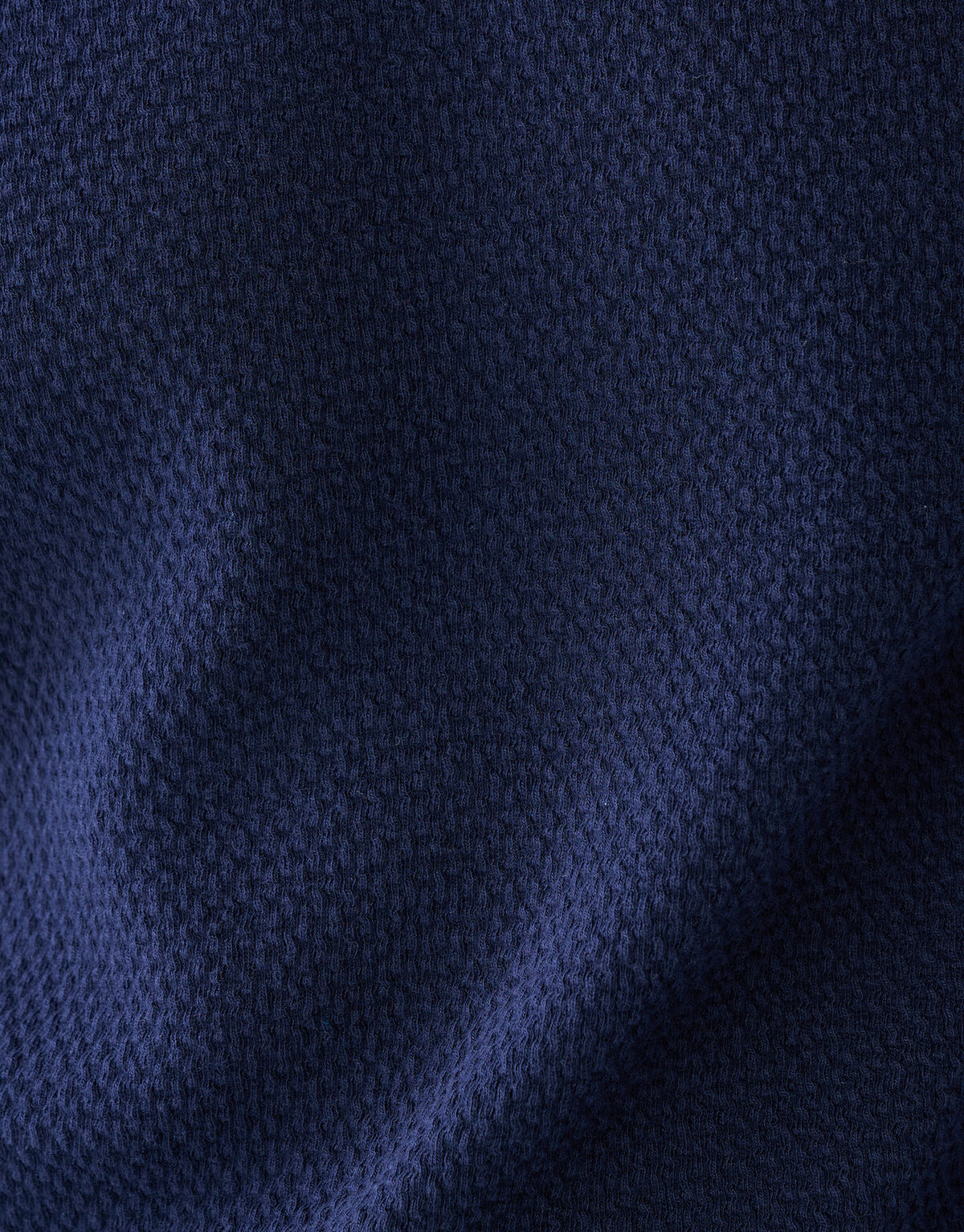 Struktur-Jersey-Langarmshirt Dunkelblau SHOEBY MEN
