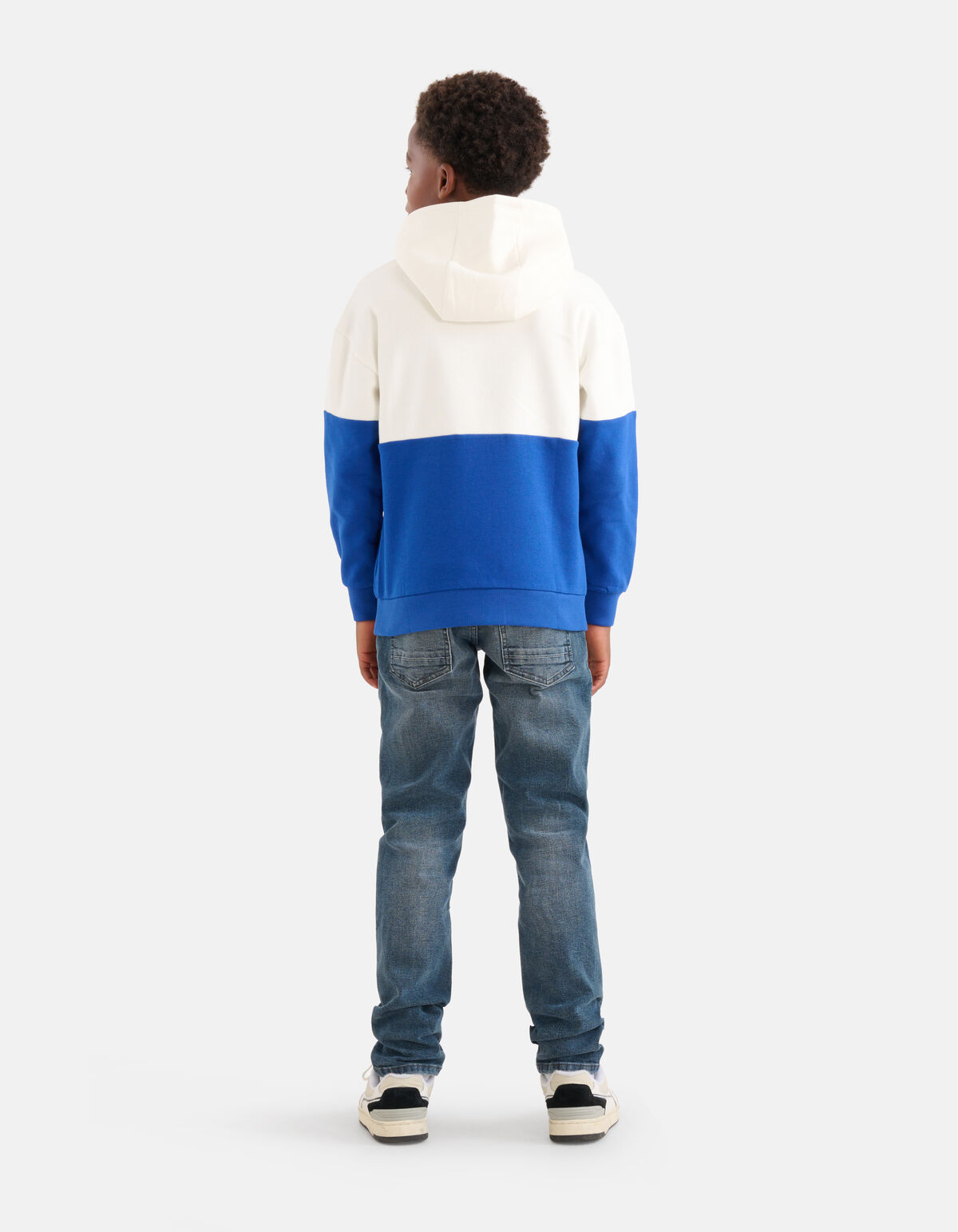 Colorblock Hoodie Blau SHOEBY BOYS