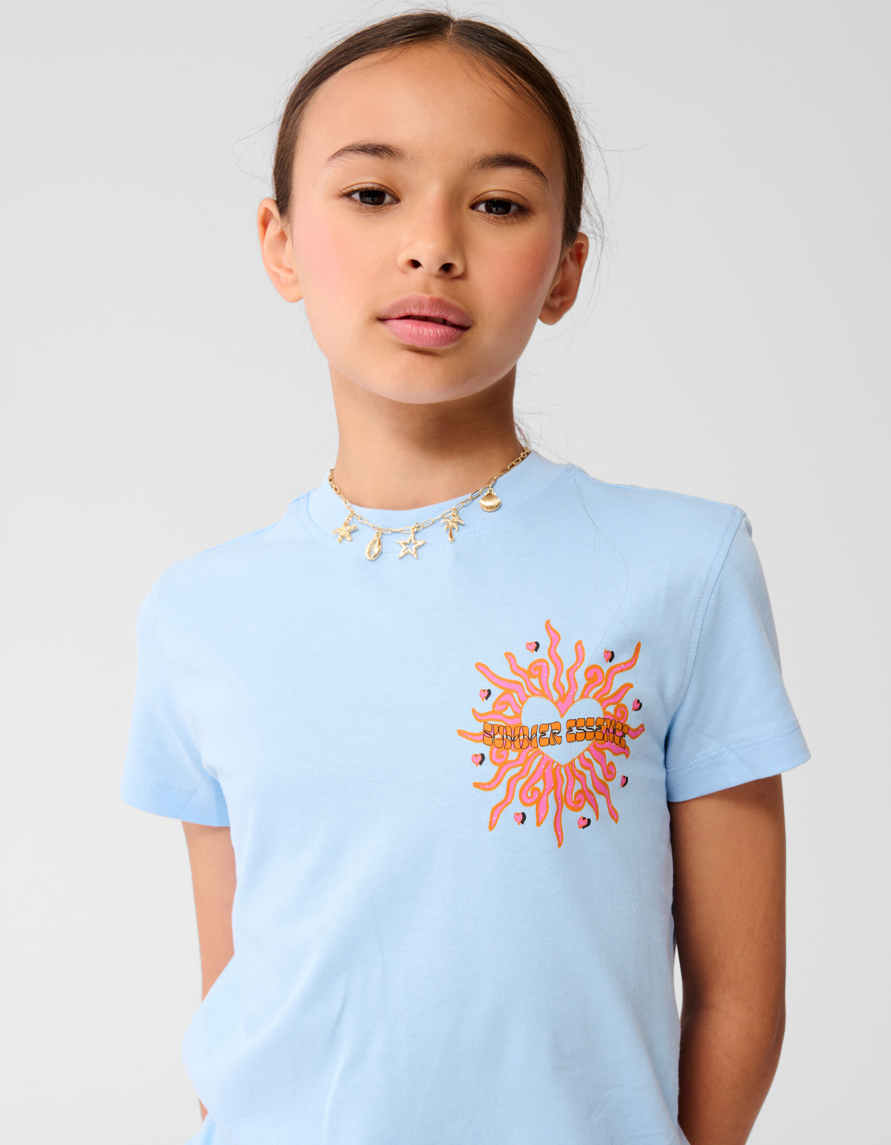 Cooles Artwork T-shirt Hellblau SHOEBY GIRLS