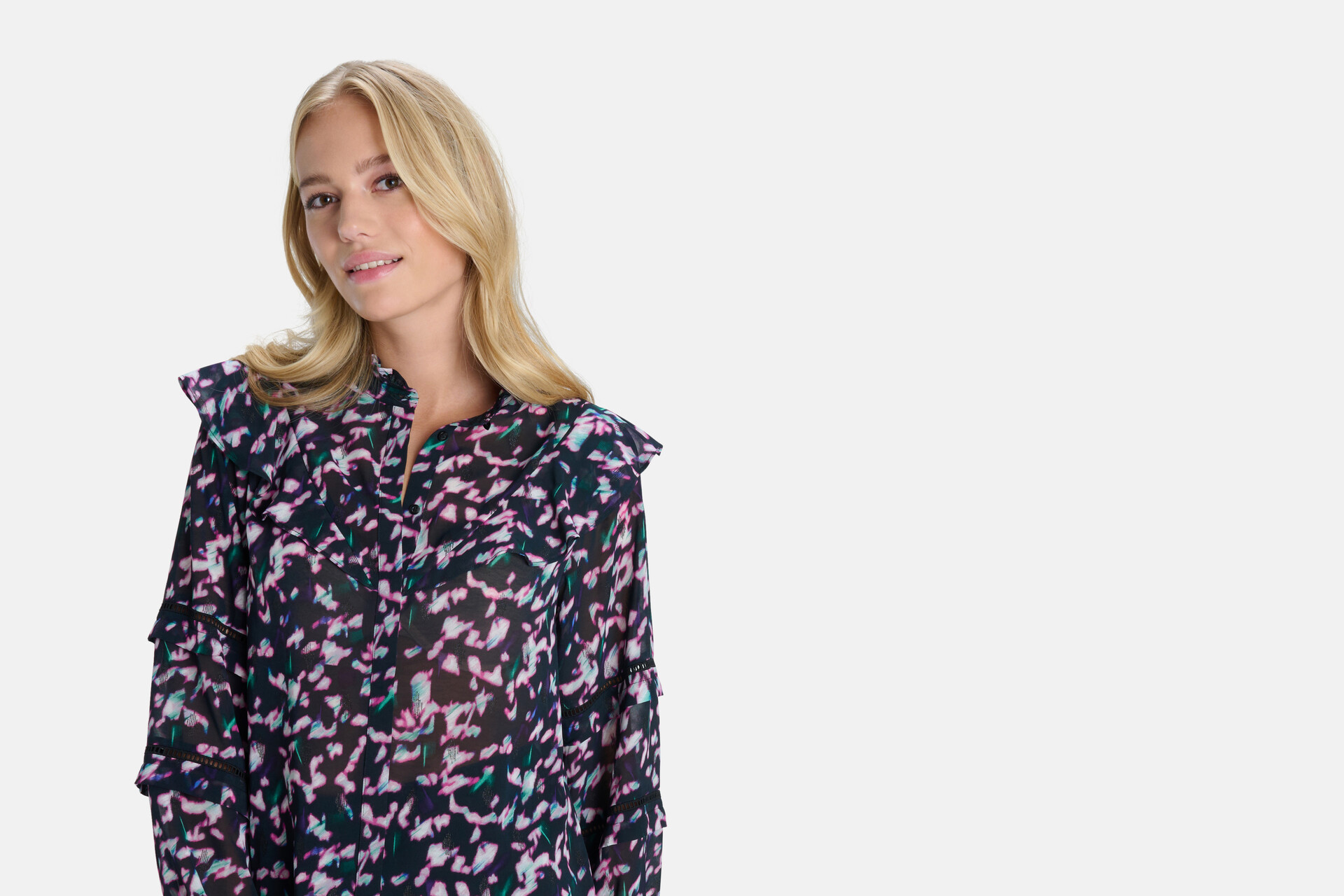 Bluse mit abstraktem Druck SHOEBY WOMEN