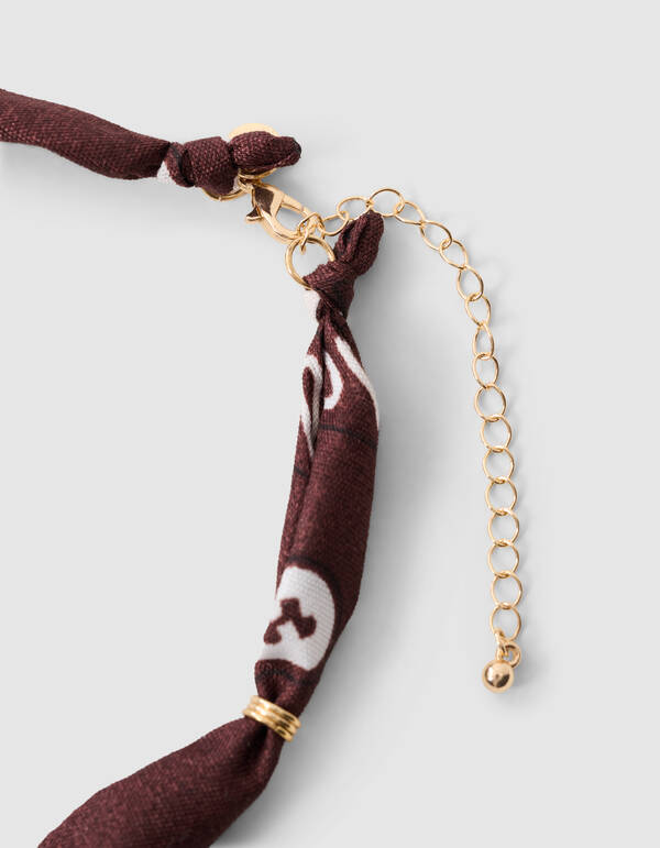 Bandana Charm Halskette Braun SHOEBY ACCESSOIRES