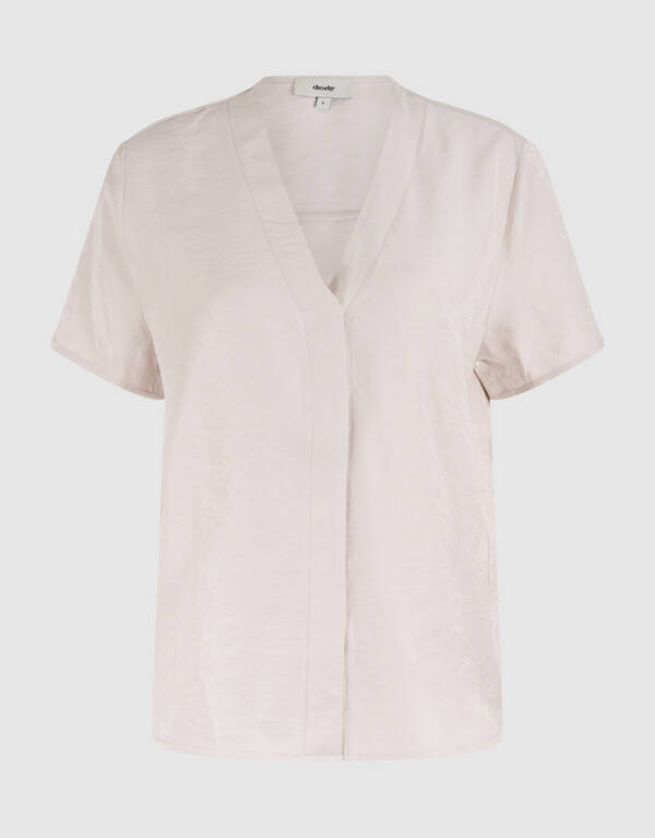 Top mit Knopfleiste Sand SHOEBY WOMEN