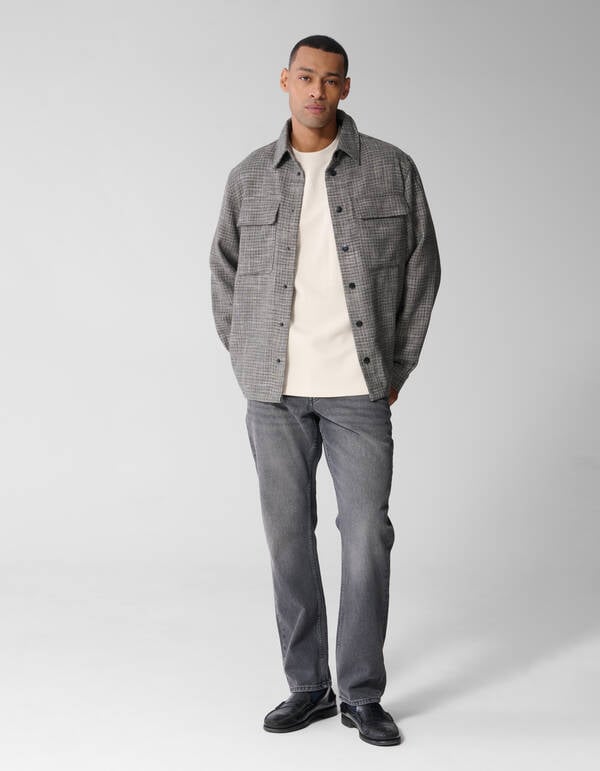Kariertes Overshirt Grau SHOEBY MEN