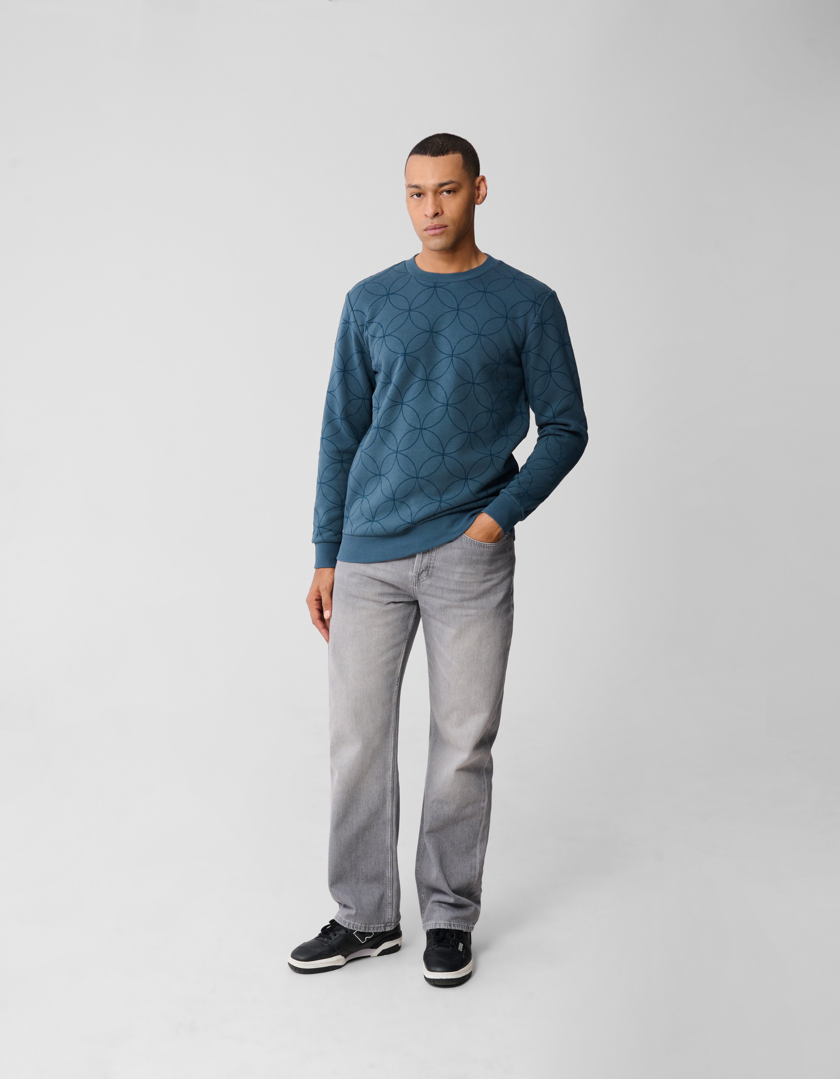 Flock Spark Pullover Blau SHOEBY MEN