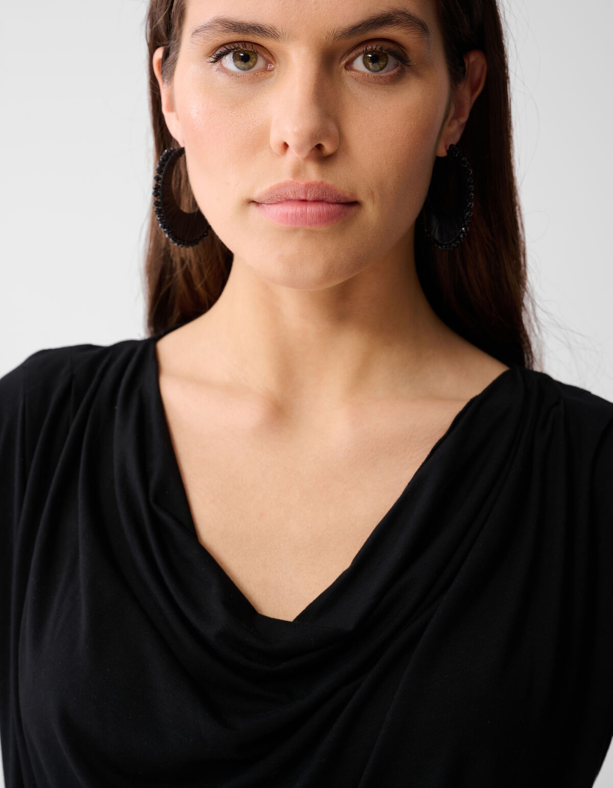 Drapiertes Top Schwarz SHOEBY WOMEN