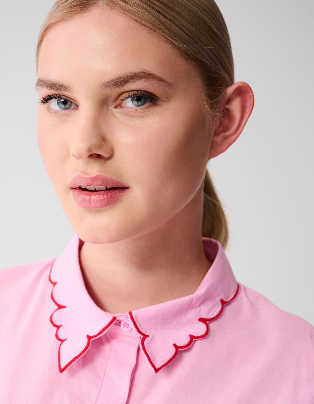 Besticktes R&uuml;schentop Rosa SHOEBY WOMEN