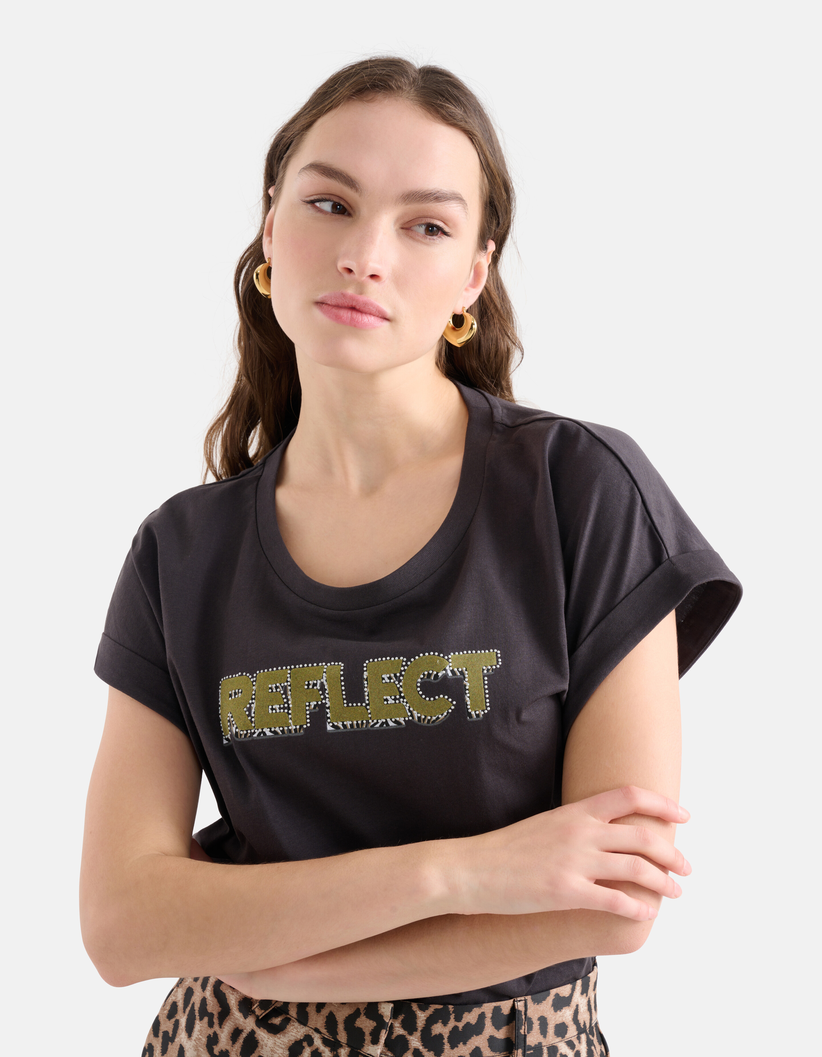 Artwork T-shirt Dunkelgrau SHOEBY WOMEN