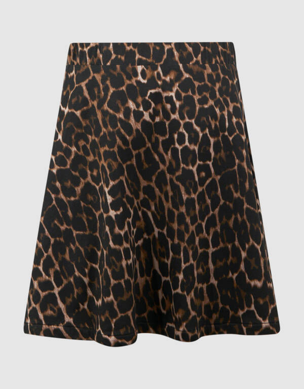 Leoparden-Minirock Braun SHOEBY GIRLS