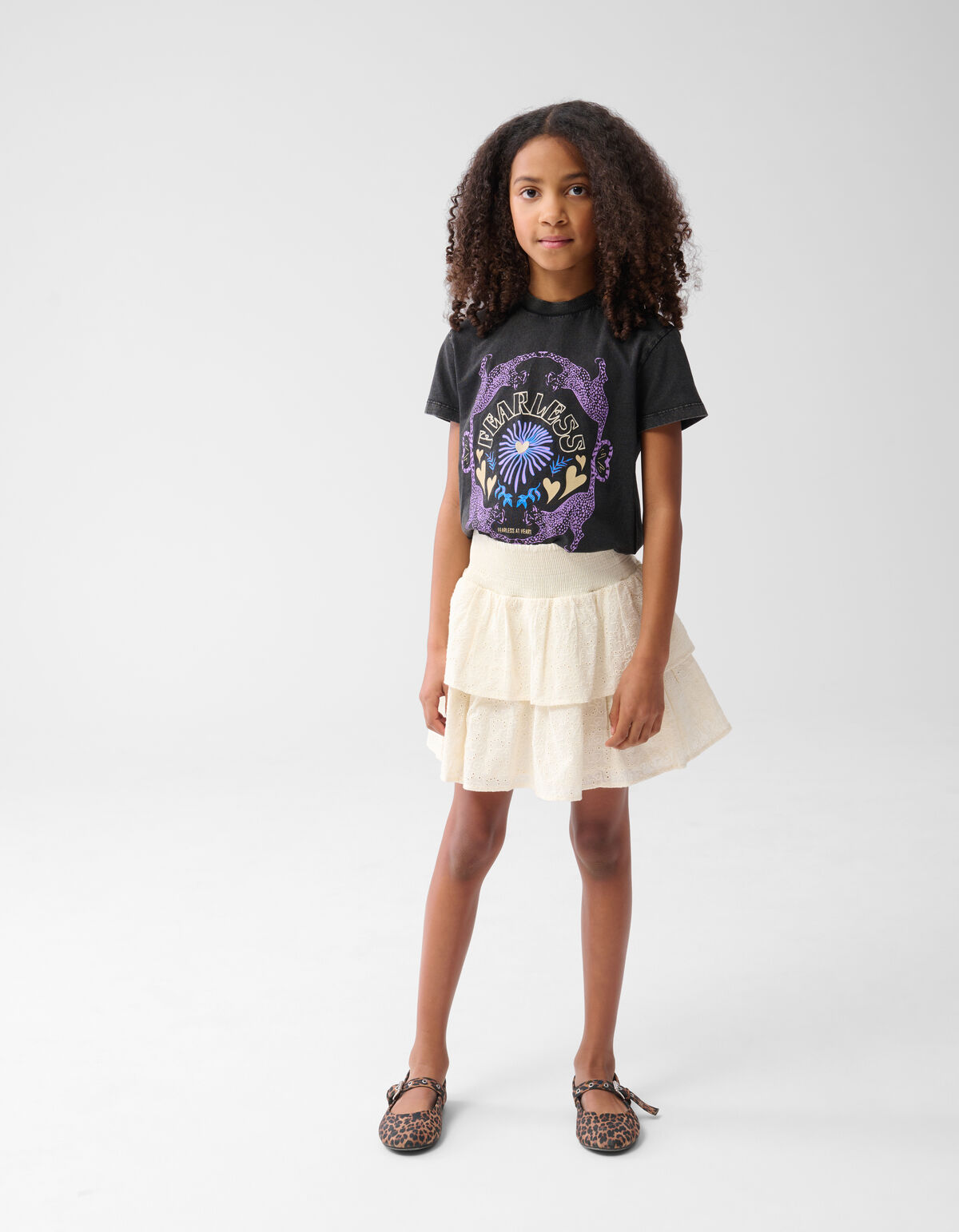 Fearless Artwork T-shirt Dunkelgrau SHOEBY GIRLS