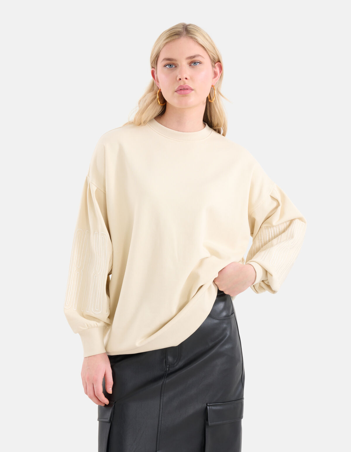 Pullover mit Stickerei Off White SHOEBY WOMEN