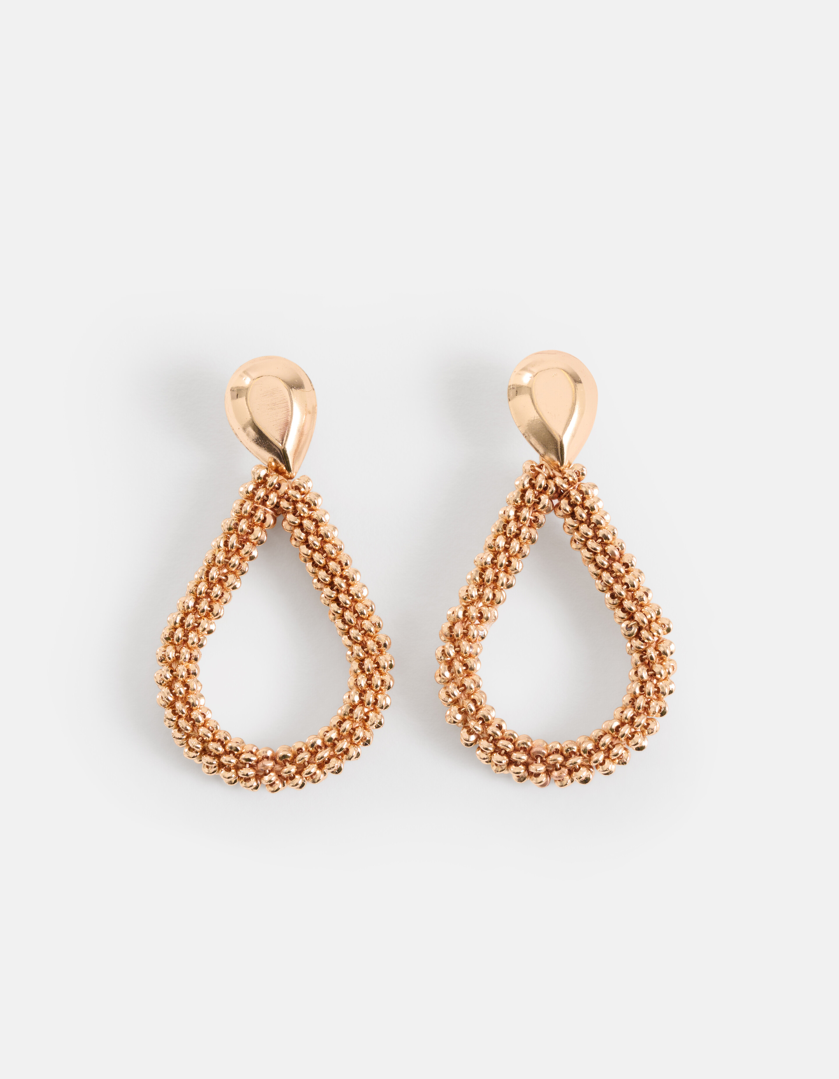 Beaded Druppel Oorbellen Goud SHOEBY ACCESSOIRES