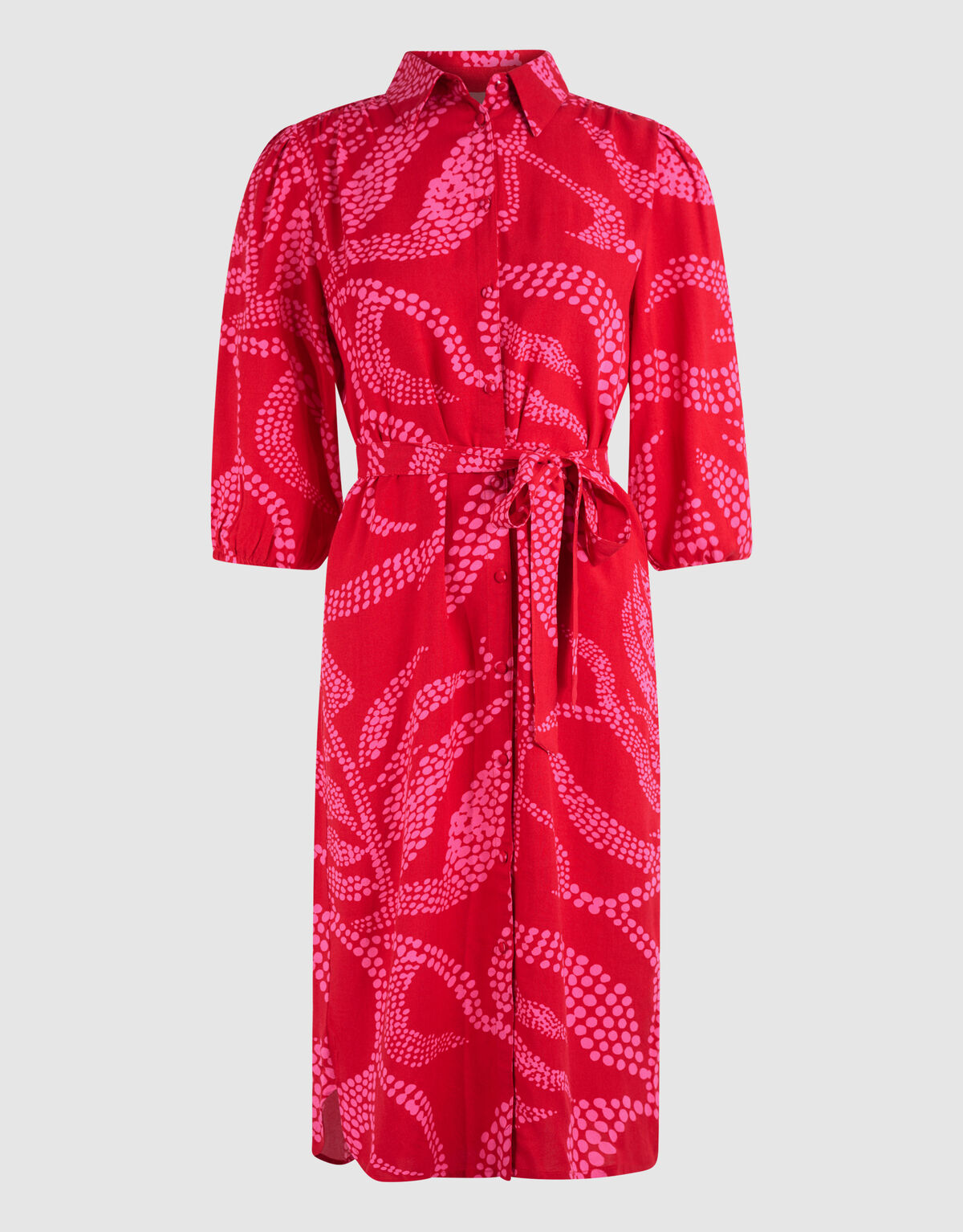 Bedrucktes Midikleid Rot SHOEBY WOMEN