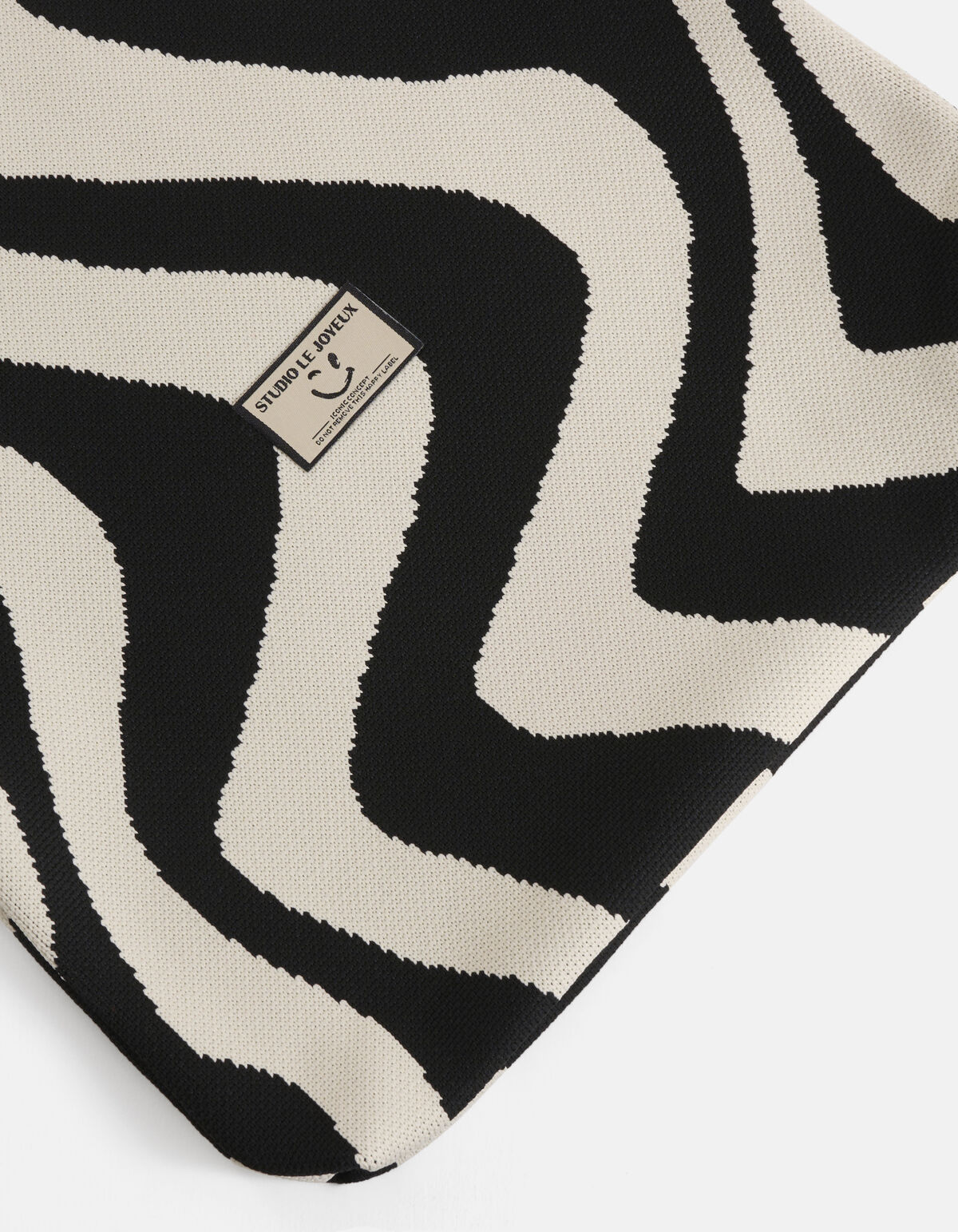 Knitted Tas Zwart/Gebroken Wit SHOEBY ACCESSOIRES