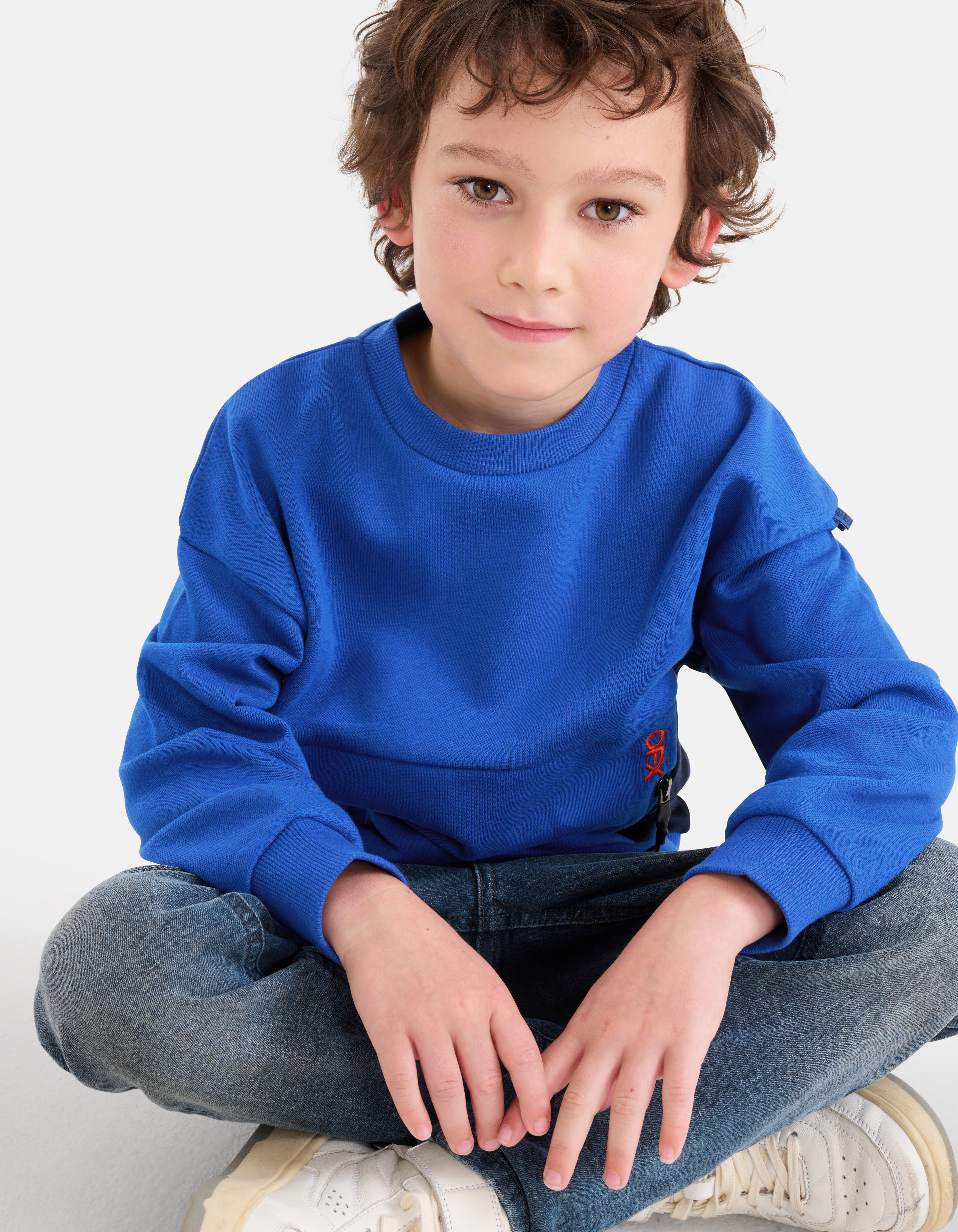 Pullover mit Reißverschluss Blau SHOEBY BOYS