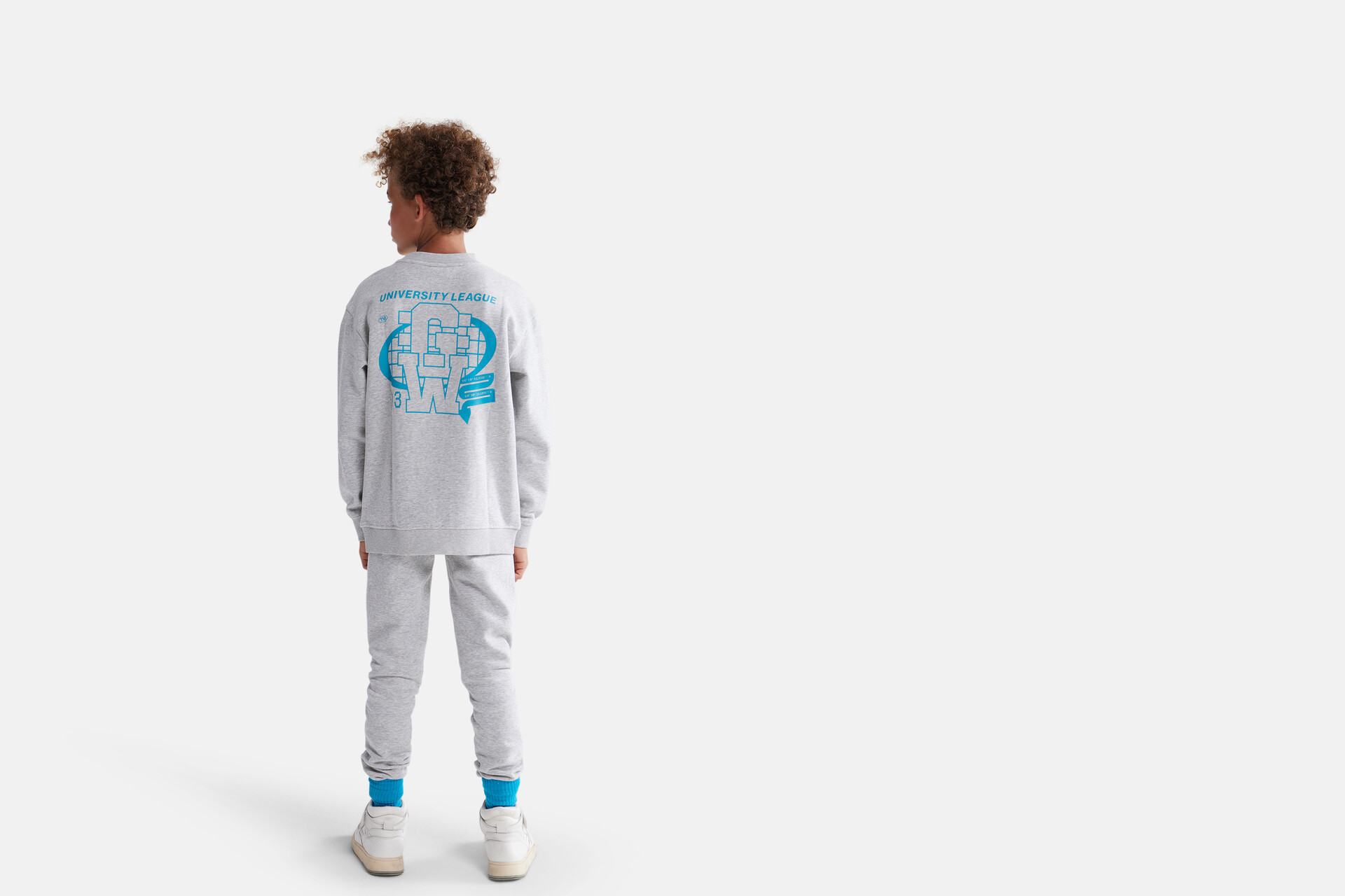 Pullover mit grafischem Aufdruck Grau SHOEBY BOYS