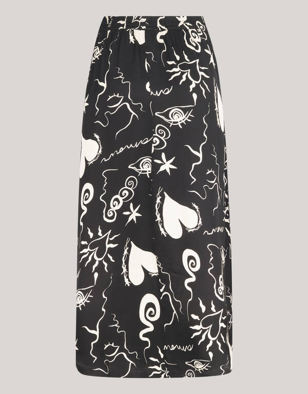 Maxikleid mit Verzierungen Schwarz SHOEBY WOMEN