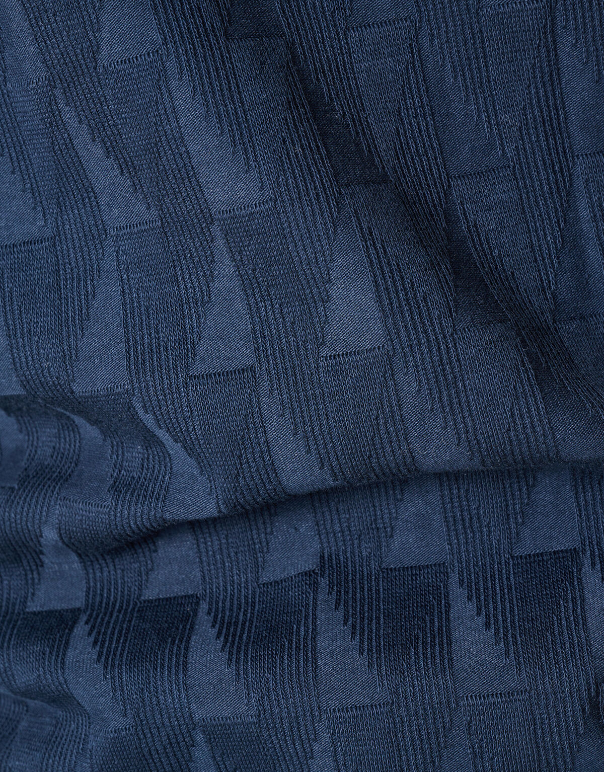 Jacquard T-shirt Dunkelblau SHOEBY MEN