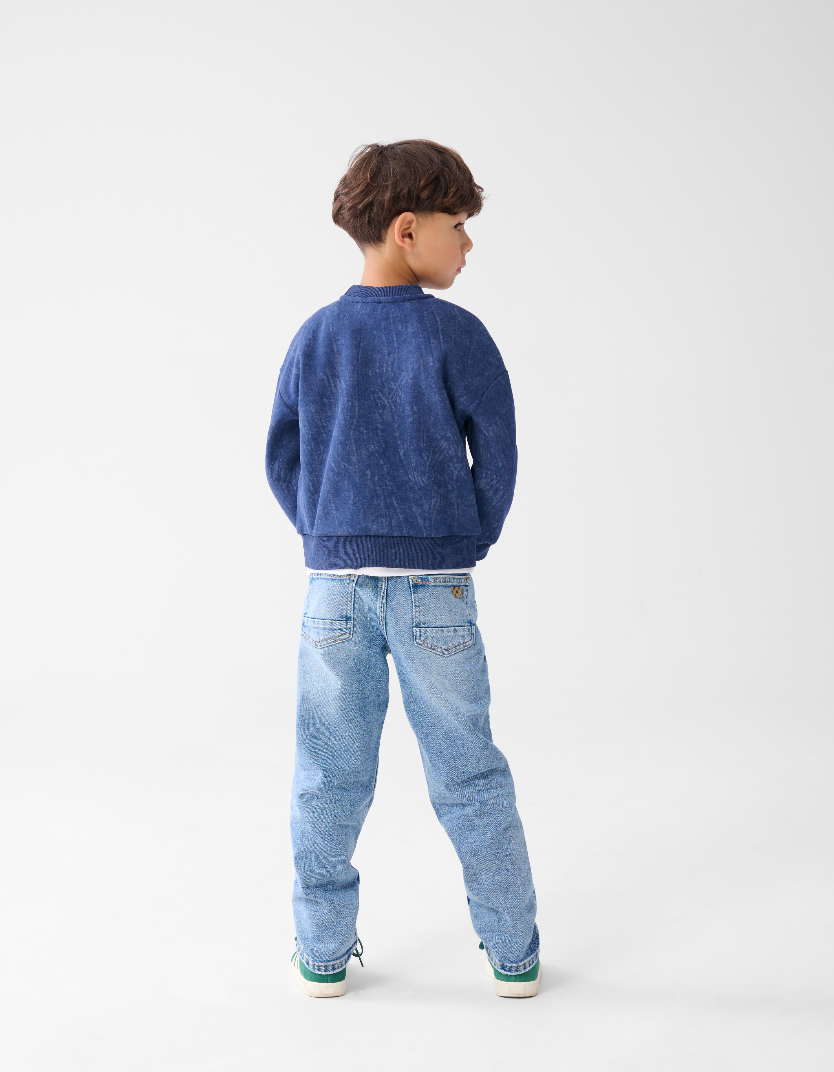 Bedruckter Pullover Dunkelblau SHOEBY BOYS