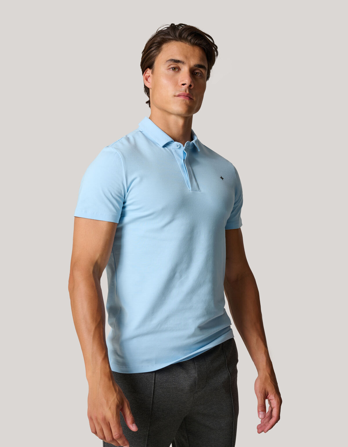 Jersey Poloshirt hellblau SHOEBY MEN