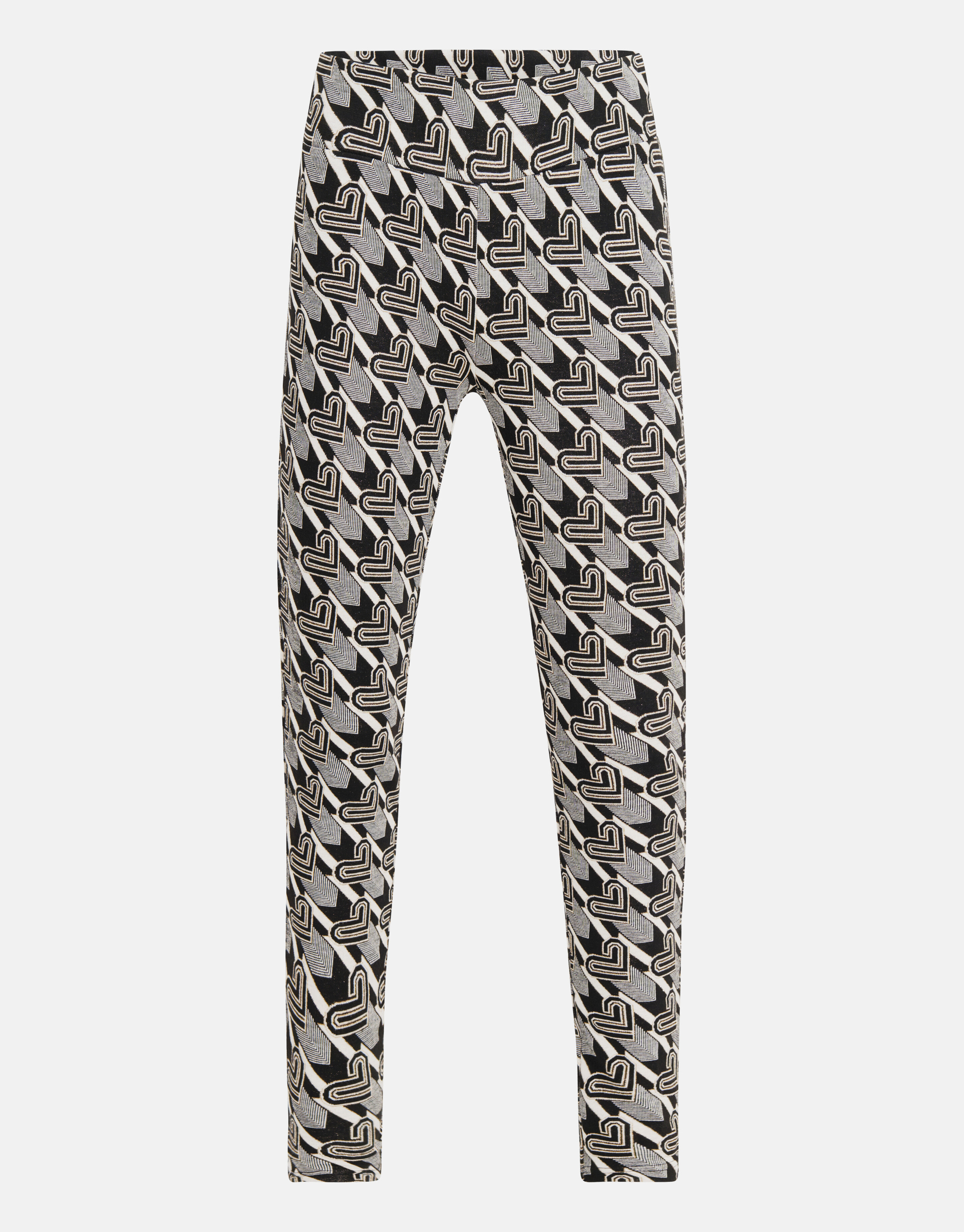 Monogramm-Leggings Schwarz/Weiß SHOEBY WOMEN